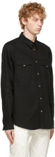 Alexander McQueen Black Selvedge Denim Tape Shirt