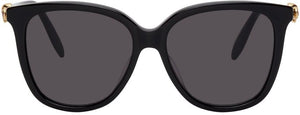 Alexander McQueen Black Skull Droplets Sunglasses - Alexander McQueen Crâne Noir Lunettes de soleil - Alexander McQueen 블랙 두개골 물방울 선글라스