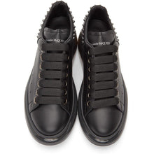 Alexander McQueen Black Studded Clear Sole Oversized Sneakers