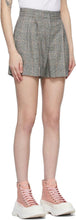 Alexander McQueen Black Wool Check Shorts