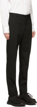 Alexander McQueen Black Wool Cigarette Trousers