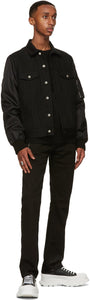 Alexander McQueen Black Wool Embroidered Logo Sweater