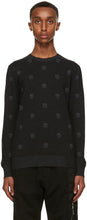 Alexander McQueen Black Wool Skull Sweater - Pull de crâne de laine noire Alexander McQueen - Alexander McQueen 블랙 울 두개골 스웨터