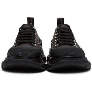 Alexander McQueen Brown Tread Slick Platform Sneakers