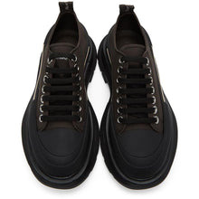 Alexander McQueen Brown Tread Slick Platform Sneakers - Alexander McQueen Brown Band Skinick Plate-forme Sneakers - 알렉산더 맥퀸 브라운 트레드 슬릭 플랫폼 스니커즈
