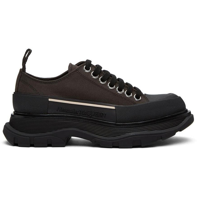 Alexander McQueen Brown Tread Slick Platform Sneakers