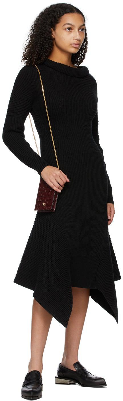 Alexander McQueen Burgundy Croc Skull Phone Bag