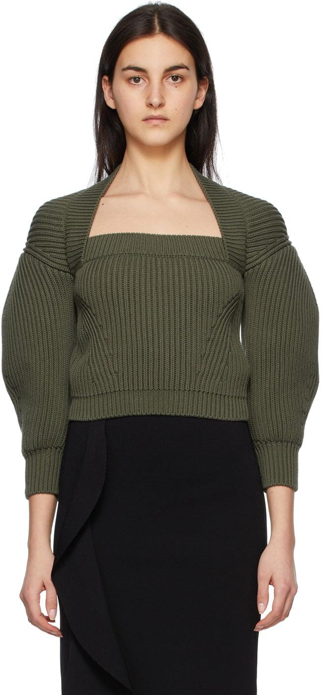 Alexander mcqueen discount green sweater