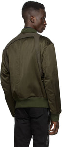 Alexander McQueen Khaki Harness Bomber Jacket