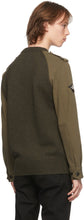 Alexander McQueen Khaki Hybrid Crewneck Sweatshirt