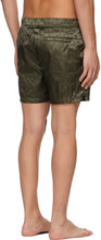 Alexander McQueen Khaki Skull Swim Shorts