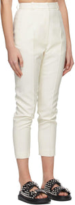 Alexander McQueen Off-White Wool Serge Trousers