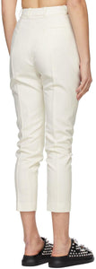 Alexander McQueen Off-White Wool Serge Trousers