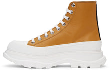 Alexander McQueen Orange Tread Slick Boots