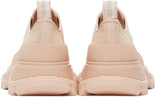 Alexander McQueen Pink Canvas Tread Slick Low Sneakers
