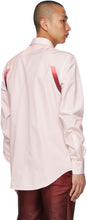 Alexander McQueen Pink Dip Dye Printed Harness Shirt