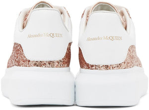 Alexander McQueen Pink Glitter Oversized Sneakers
