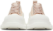 Alexander McQueen Pink Leather Tread Slick Low Sneakers