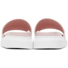 Alexander McQueen Pink Rubber Logo Sandals