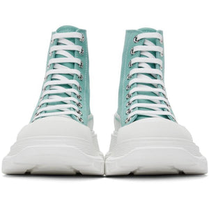 Alexander McQueen SSENSE Exclusive Green Tread Slick High Sneakers