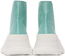 Alexander McQueen SSENSE Exclusive Green Tread Slick Sneaker Boots