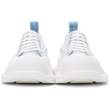 Alexander McQueen Silver Holographic Tread Slick Platform Low Sneakers