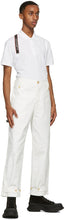 Alexander McQueen White Cotton Trousers