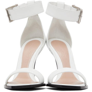 Alexander McQueen White Double Strap Sandals