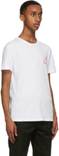 Alexander McQueen White Safety Pin Skull T-Shirt