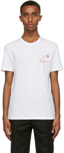 Alexander McQueen White Safety Pin Skull T-Shirt - T-shirt de crâne de crâne de sécurité de sécurité blanche Alexander McQueen - Alexander McQueen 화이트 안전 핀 두개골 T 셔츠