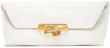 Alexander McQueen White Sculptural Clutch - Embrayage sculptural blanc d'Alexander McQueen - Alexander McQueen 화이트 조각 클러치