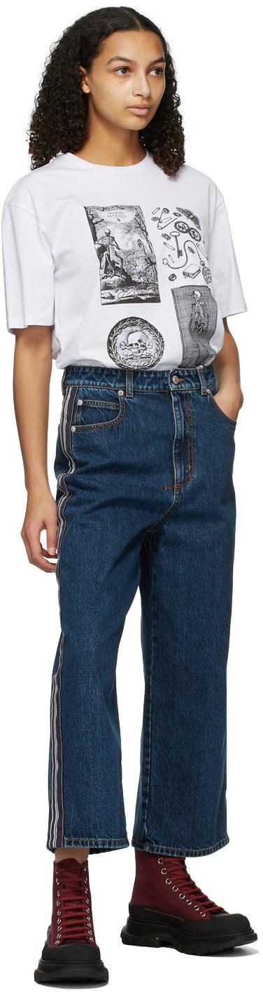 Alexander McQueen White Skeleton T-Shirt