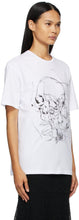 Alexander McQueen White Skull Sketchbook T-Shirt