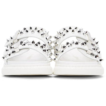 Alexander McQueen White Studded Double Strap Sandals