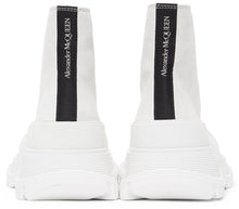 Alexander McQueen White Suede Tread Slick Sneakers