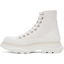 Alexander McQueen White Tread Slick Platform High Sneakers