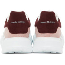 Alexander McQueen White Tricolor Court Sneakers