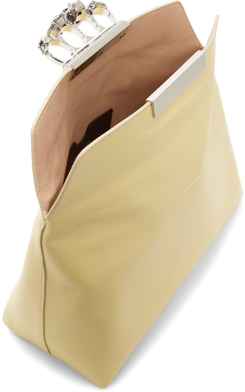 Alexander McQueen Yellow Skull Clutch