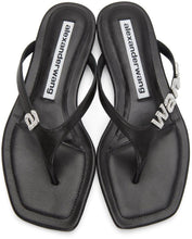 Alexander Wang Black Ivy Thong Sandals