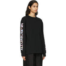 Alexander Wang Black Logo Calligraphy Long Sleeve T-Shirt