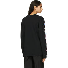 Alexander Wang Black Logo Calligraphy Long Sleeve T-Shirt