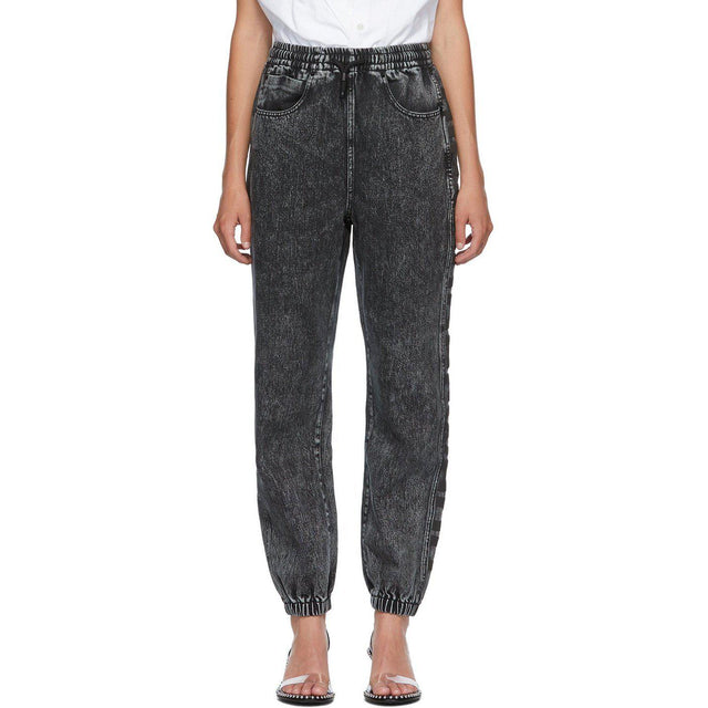Alexander Wang Black Puff Logo Jeans