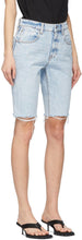 Alexander Wang Blue Denim Bike Shorts