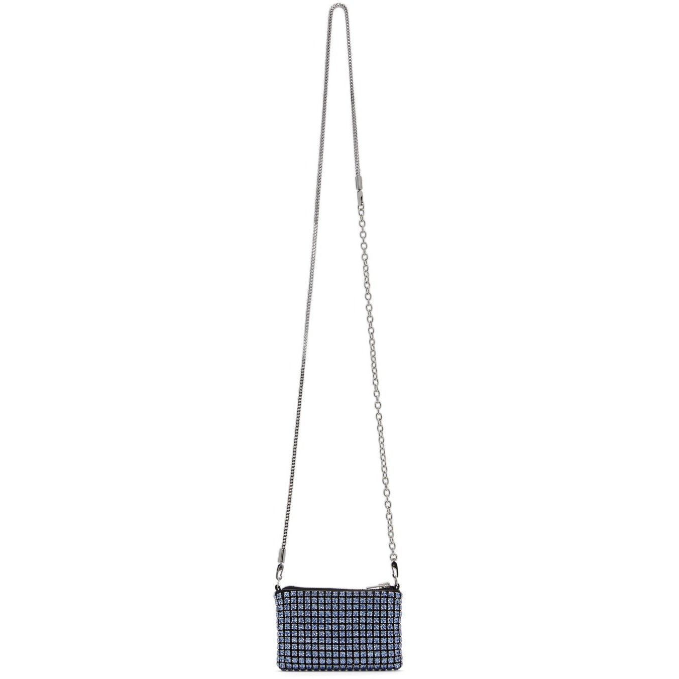 Alexander Wang Blue Nano Rhinestone Heiress Bag BlackSkinny