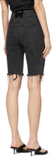 Alexander Wang Grey Denim Bike Shorts