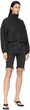 Alexander Wang Grey Denim Bike Shorts
