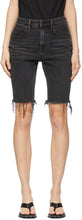 Alexander Wang Grey Denim Bike Shorts - Shorts de vélo de denim gris Alexander Wang Grey - 알렉산더 왕 그레이 데님 자전거 반바지