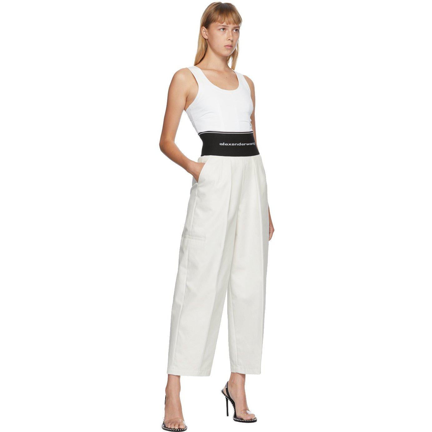 Alexander wang cheap logo elastic jumpsuit