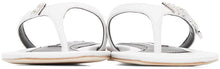 Alexander Wang White Ivy Thong Sandals