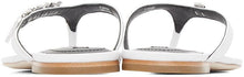 Alexander Wang White Ivy Thong Sandals